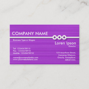 Three Portholes Line - Purple Brushed II Business Card