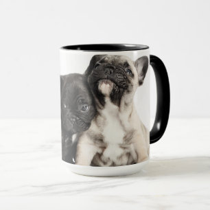 Three Pug Puppies Mug