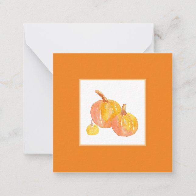 Three Pumpkins Card (Front)