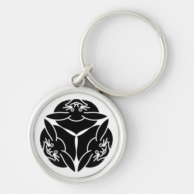 Three rabbits key ring (Front)