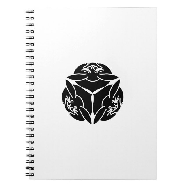 Three rabbits spiral notebook (Front)