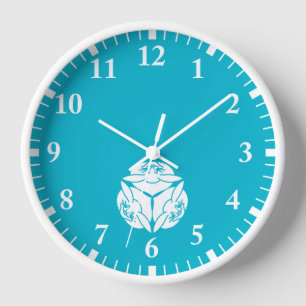 Three rabbits wall clock