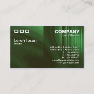 Three Rectangles - Bottle Green Texture Business Card