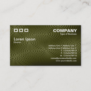 Three Rectangles - Electric Rain Raw Umber Business Card