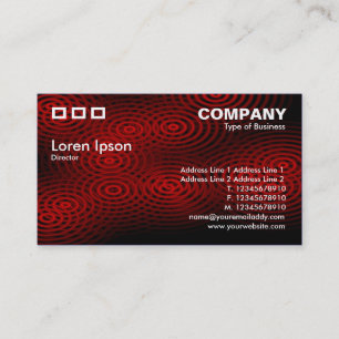 Three Rectangles - Electric Rain Red Business Card