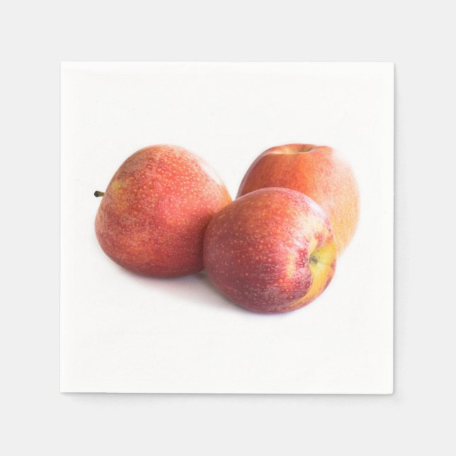 Three red apples napkin (Front)