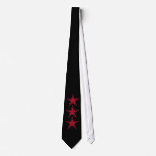 Three Red Stars Tie