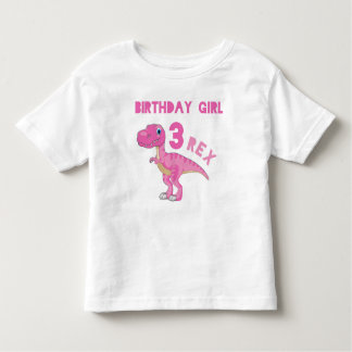 three rex birthday shirt