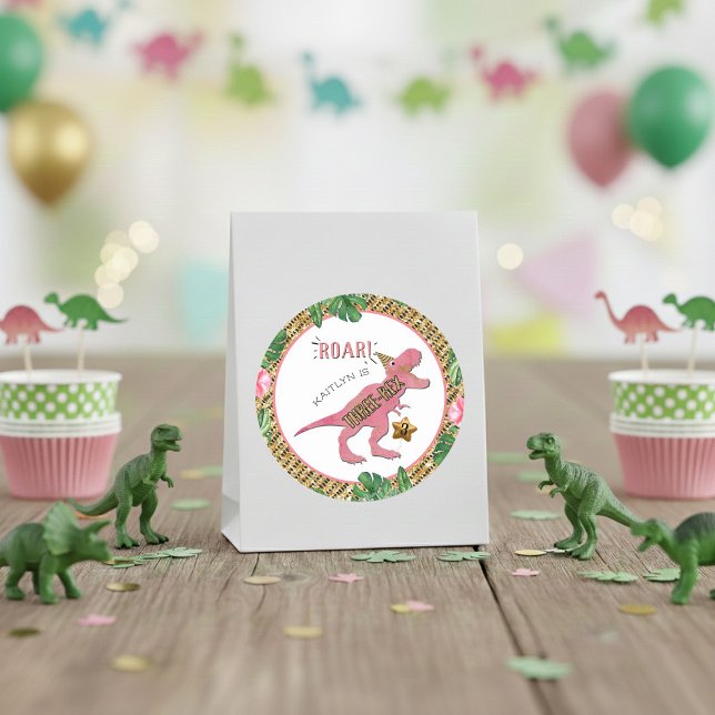 Three-Rex Dinosaur 3rd Birthday Classic Round Stic Sticker (Creator Uploaded)