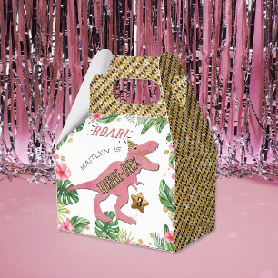 Three-Rex Dinosaur 3rd Birthday Favour Box