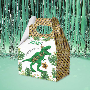 Three-Rex Dinosaur 3rd Birthday Favour Box