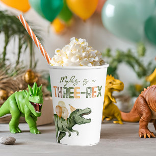 Three-Rex Party Paper Cups