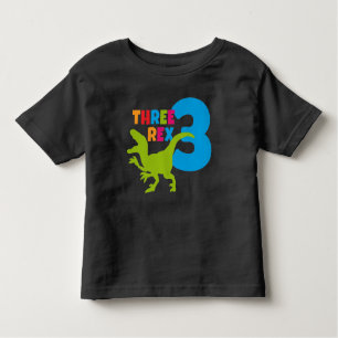 Three Rex Toddler 3rd Birthday Toddler T-Shirt