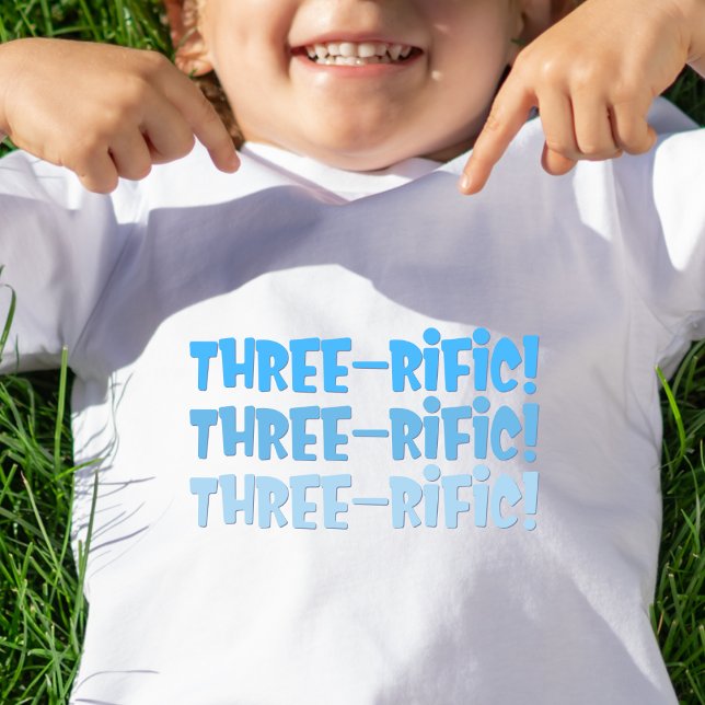 Three-rific Birthday Shirt for Kid (Creator Uploaded)