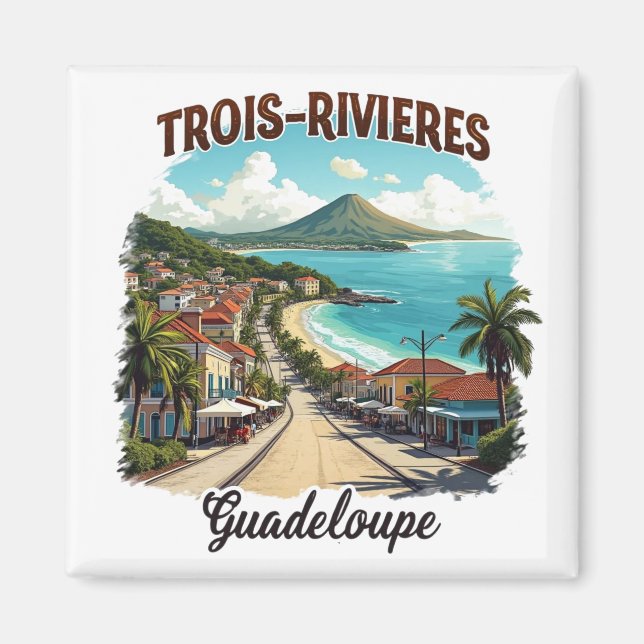 THREE-RIVERS GUADELOUPE MAGNET (Front)