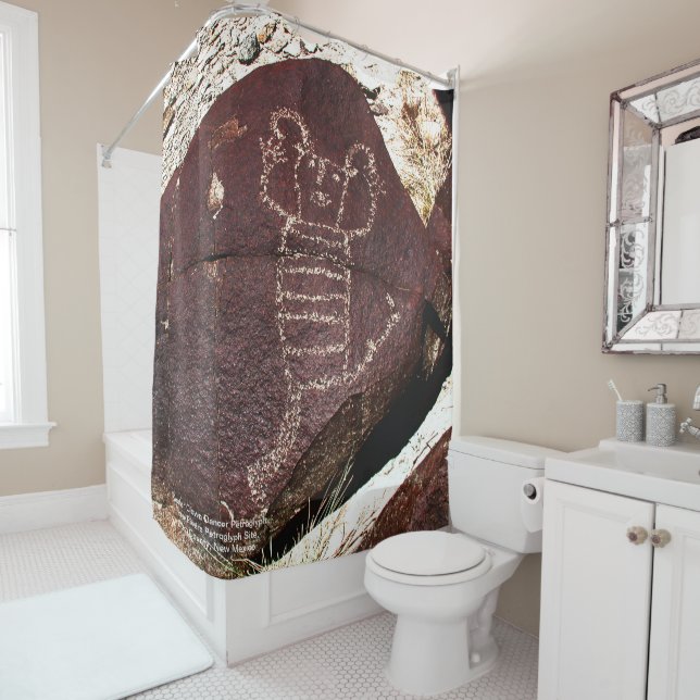 Three Rivers Petroglyphs  Shower Curtain (In Situ)