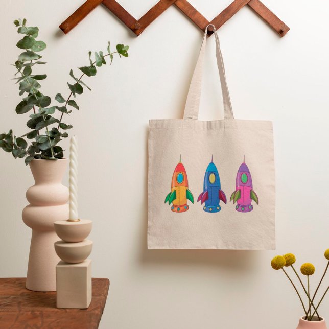 Three Rockets Tote Bag (Creator Uploaded)