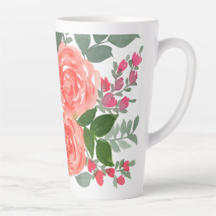 THREE ROSES LATTE MUG