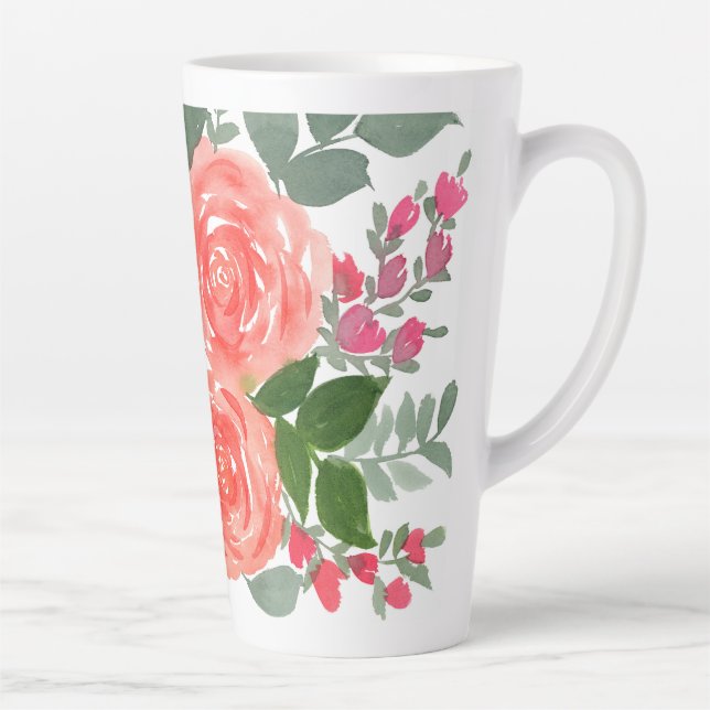 THREE ROSES LATTE MUG (Right)