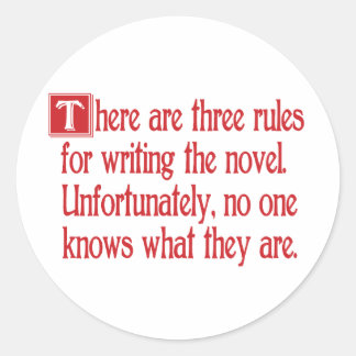 Three Rules Classic Round Sticker