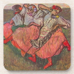 Three Russian Dancers by Edgar Degas Coaster