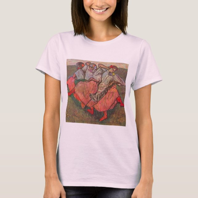 Three Russian Dancers by Edgar Degas T-Shirt (Front)