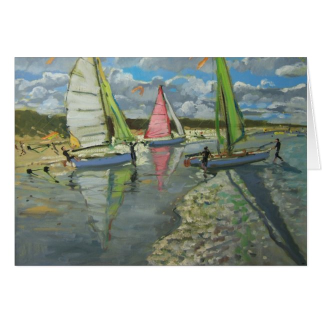 Three Sailboats Bray Dunes France (Front Horizontal)