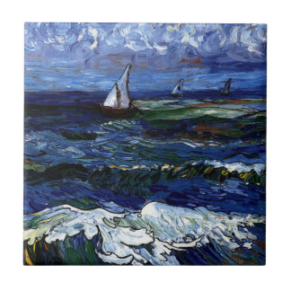 Three Sailboats Tile