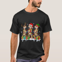 Three Santa Reindeer Elf Bearded Dragon Christmas