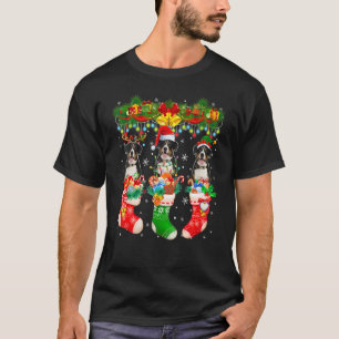 Three Santa Reindeer Elf Entlebucher Mountains In  T-Shirt