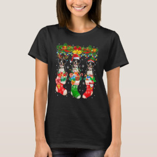 Three Santa Reindeer Elf Entlebucher Mountains In  T-Shirt