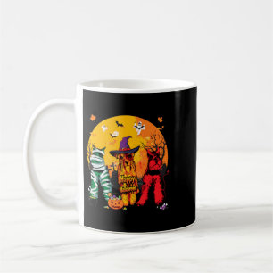 Three Schnauzer Halloween Full Moon Coffee Mug