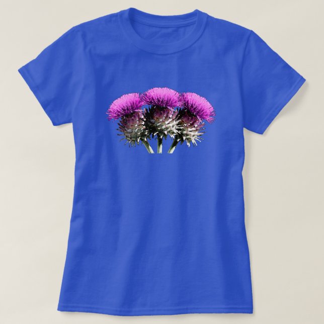 Three Scottish Thistles T-Shirt (Design Front)