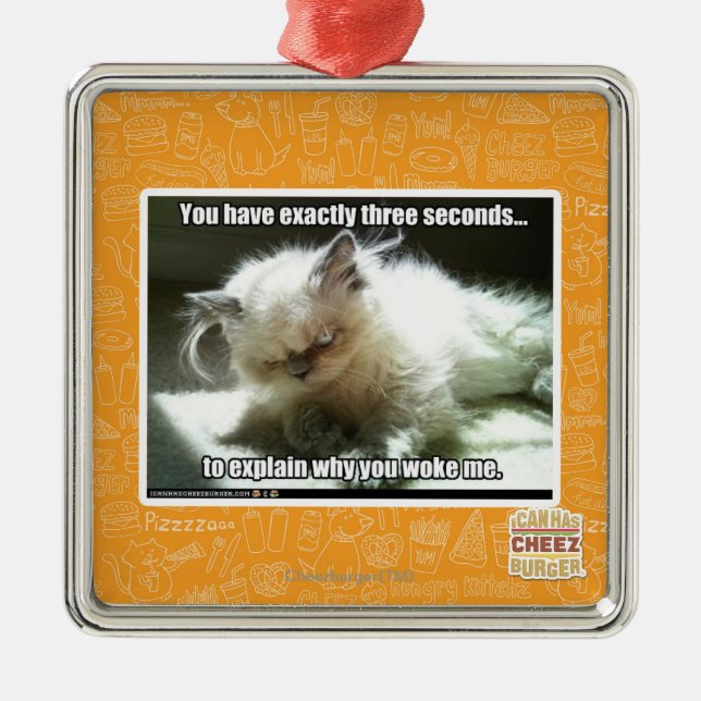 Three seconds metal tree decoration (Front)