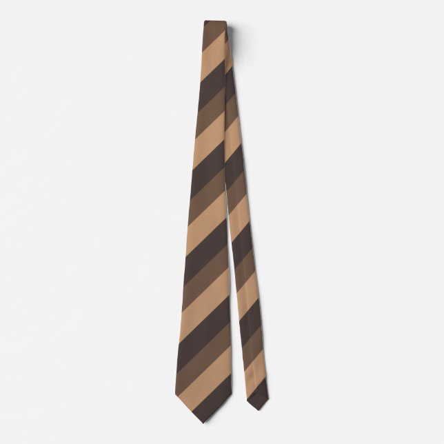 Three Shades of Brown Coffee Tie (Front)