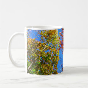 Three Shades of Colourful Fall Maple Trees Coffee Mug