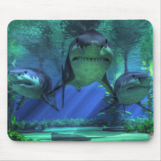 Three Sharks Mouse Pad
