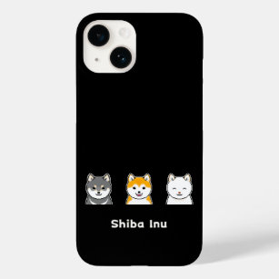 Three Shiba Inus With Different Coat Colours Case-Mate iPhone 14 Case