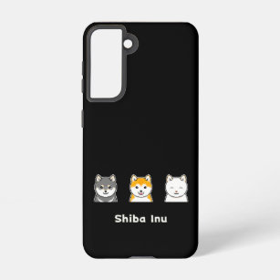Three Shiba Inus With Different Coat Colours Samsung Galaxy Case