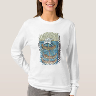 Three ships entering the port of Ravenna T-Shirt