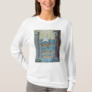Three ships entering the port of Ravenna T-Shirt