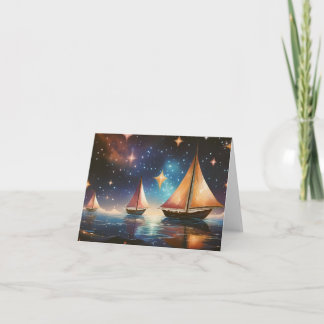 Three Ships Sailing  Card