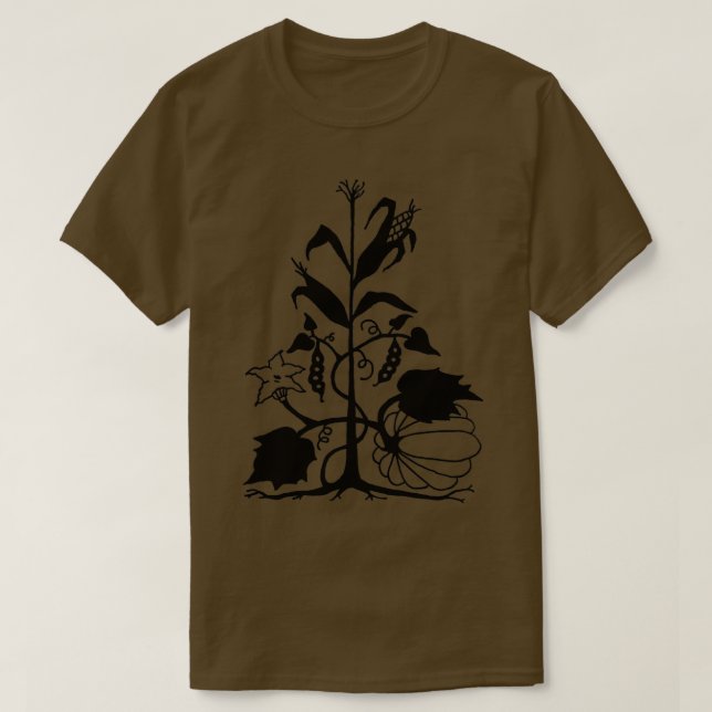 Three Sisters Corn Beans and Squash  T-Shirt (Design Front)