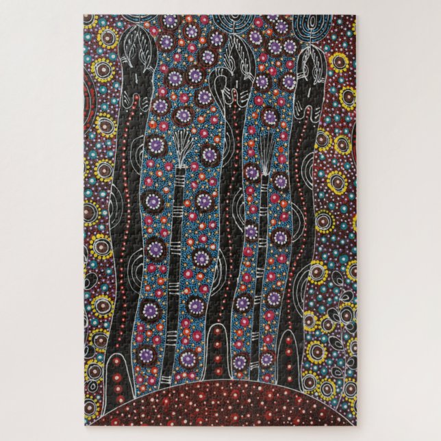 Three Sisters Dreaming by Cindy Wallace Jigsaw Puzzle (Vertical)