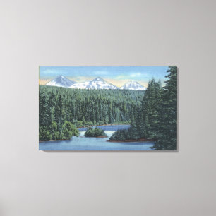 Three Sisters Mountains Near Bend, OR from Scott Canvas Print