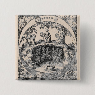 Three Sisters of Alchemy 15 Cm Square Badge