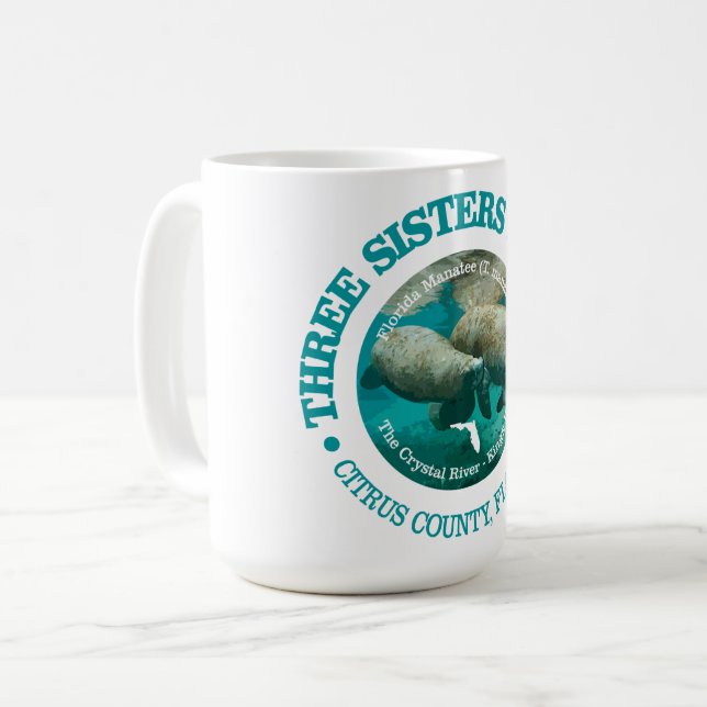 Three Sisters Springs (rd) Coffee Mug (Front Left)