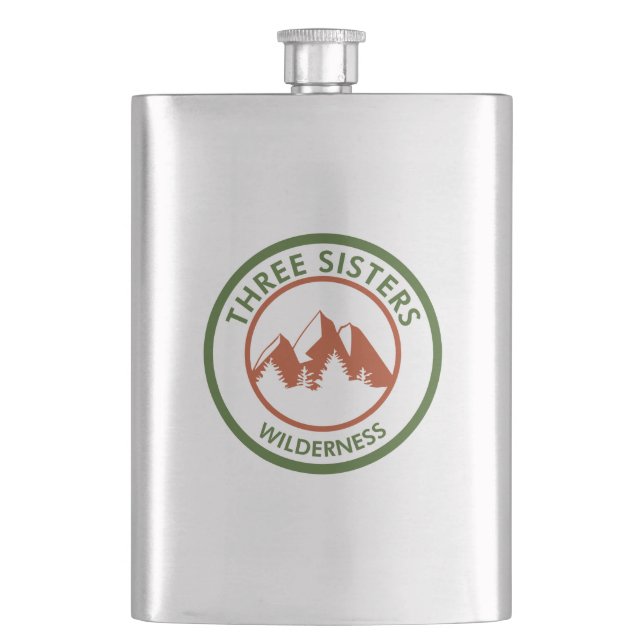 Three Sisters Wilderness Hip Flask (Front)