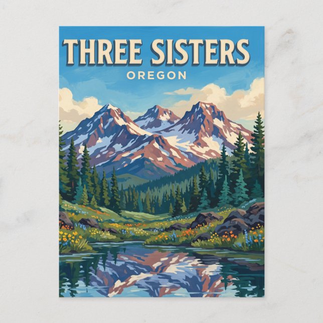 Three Sisters Wilderness Oregon Postcard (Front)