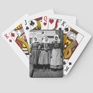 Three Slovak Immigrant Women Playing Cards